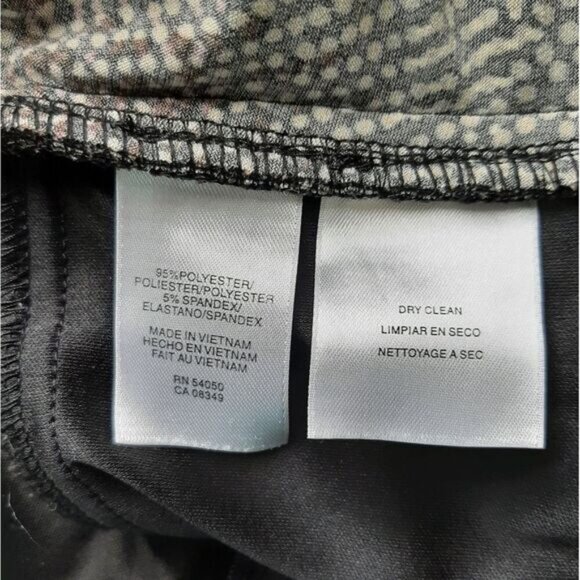 EVAN PICONE | Midi Length Surplice V-Neck Soft Stretchy Dress Abstract Print  10 - Picture 13 of 14